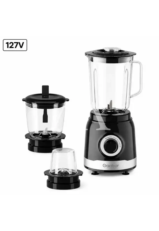 LIQUIDIFICADOR GAABOR CREAMY JM-16M02AS 127V PRETO/INOX