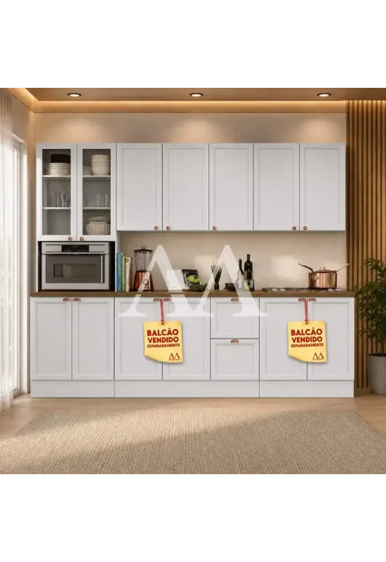 COZINHA POLIMAN COMPACTA UNNA BRANCO