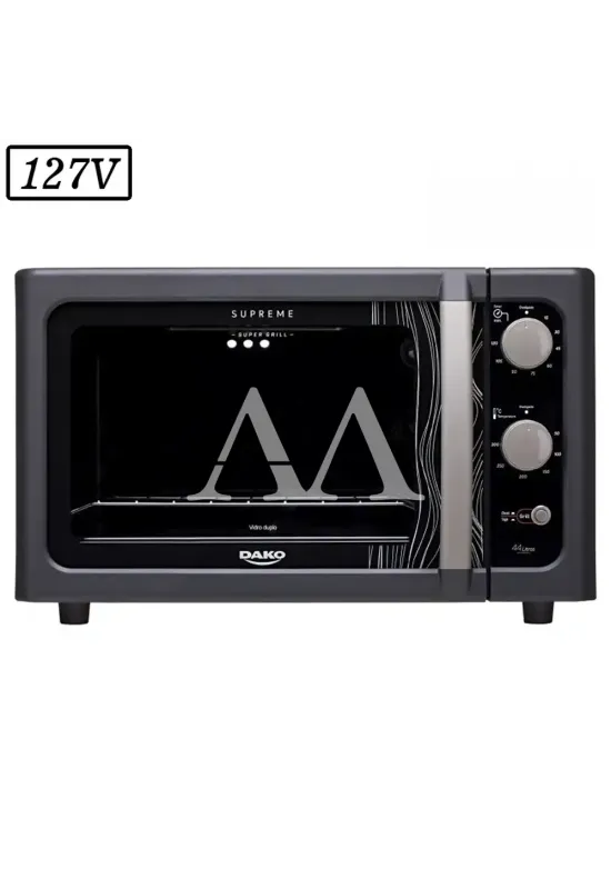 FORNO ELETRICO DAKO SUPREME 44L 127V PRETO