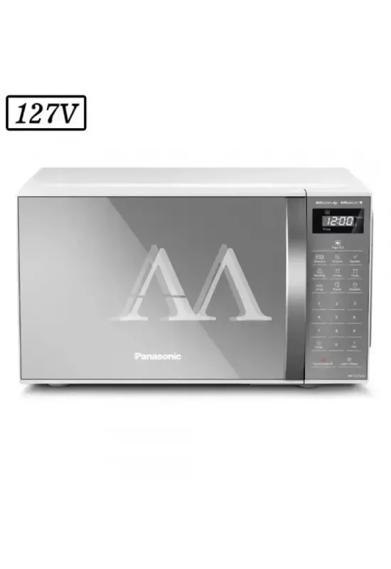 FORNO MICROONDAS PANASONIC NN-ST27LWRUN 21L 127V BRANCO ESPELHO