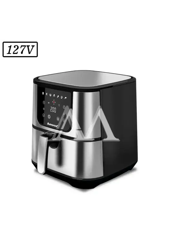 FRITADEIRA AMVOX AIR FRYER DIGITAL 7L ARF1255 1700W 110V INOX/PRETA